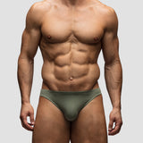 Olive Bikini Brief | Single-Lined