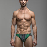 Green Geo Dot | Shallow Swim Brief