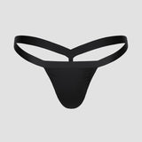 Black Y-Back Thong
