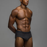 Dark Grey Mid-Rise Brief
