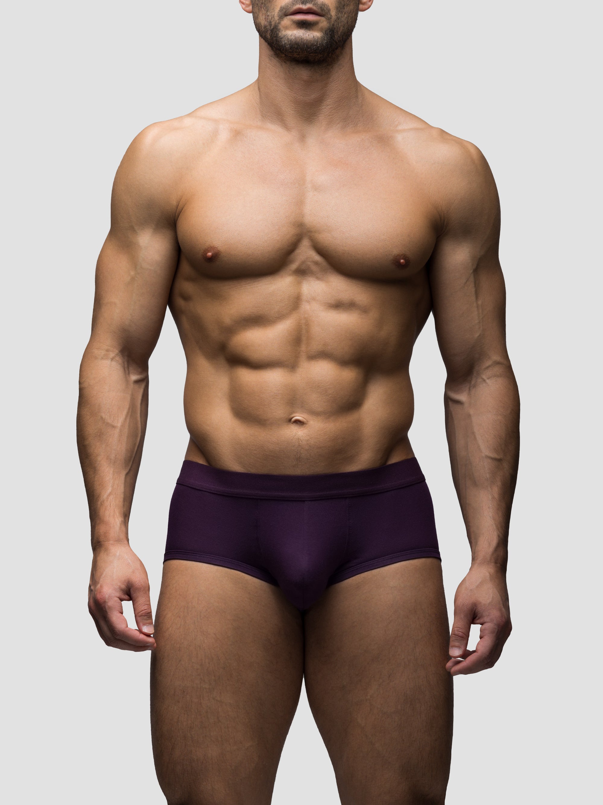 Deep Purple Mid-Rise Brief