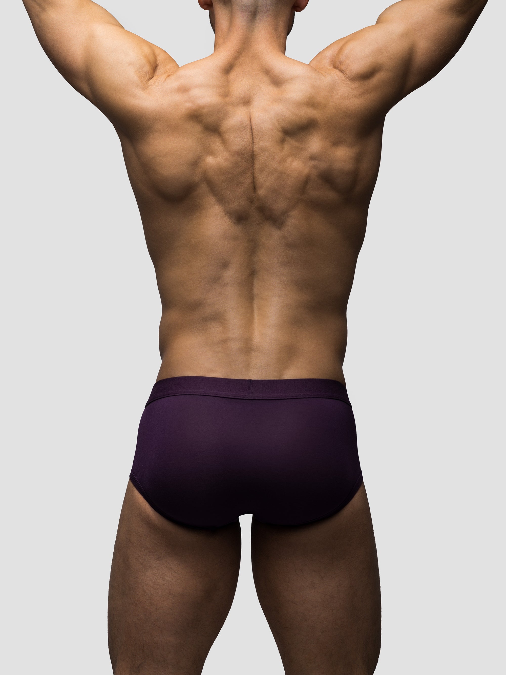 Deep Purple Mid-Rise Brief