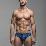 Blue Geo Dot | Deep Swim Brief