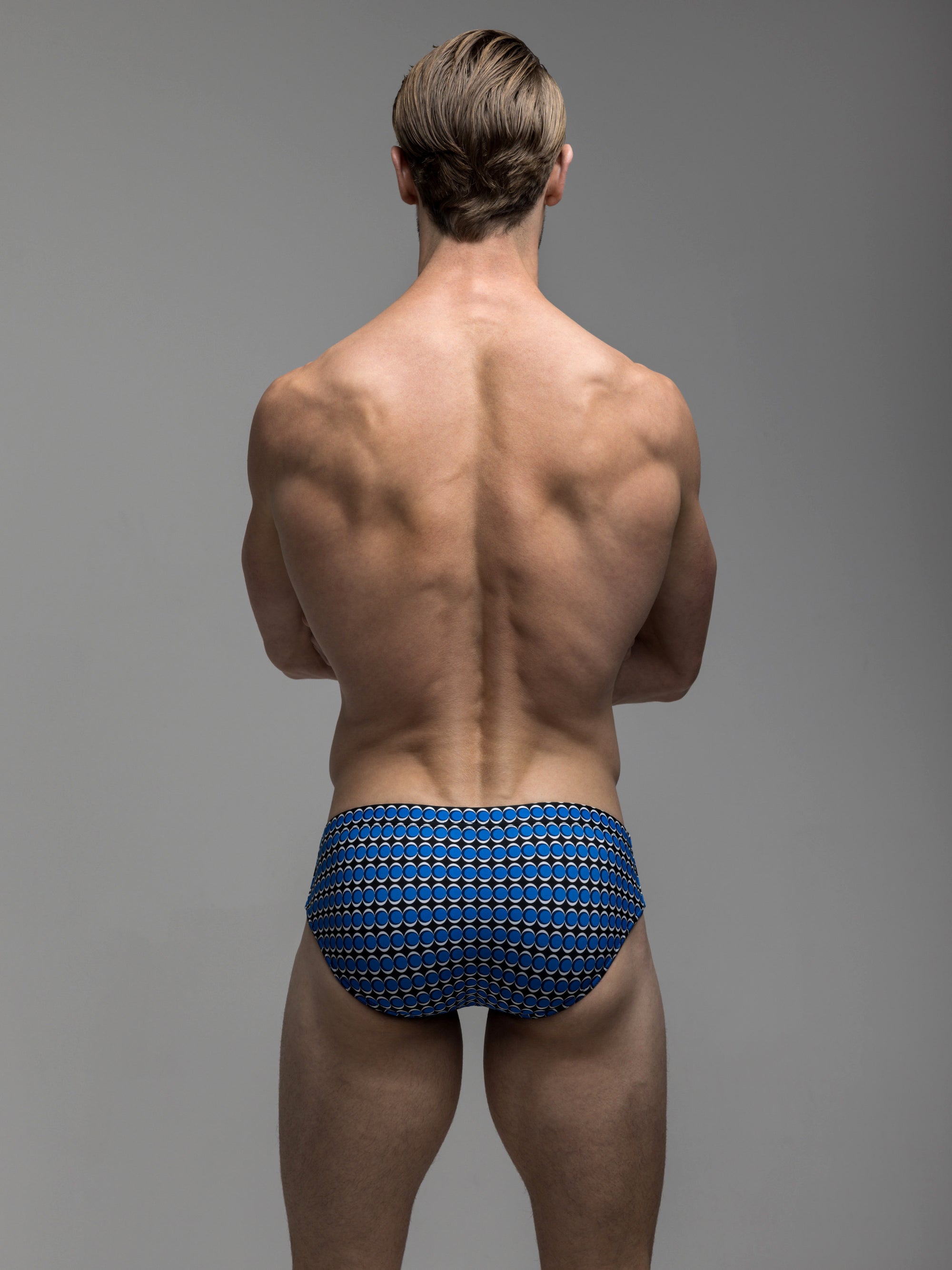 Blue Geo Dot | Deep Swim Brief