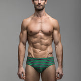 Green Geo Dot | Ultradeep Swim Brief