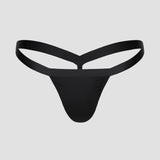 Black Y-Back Thong