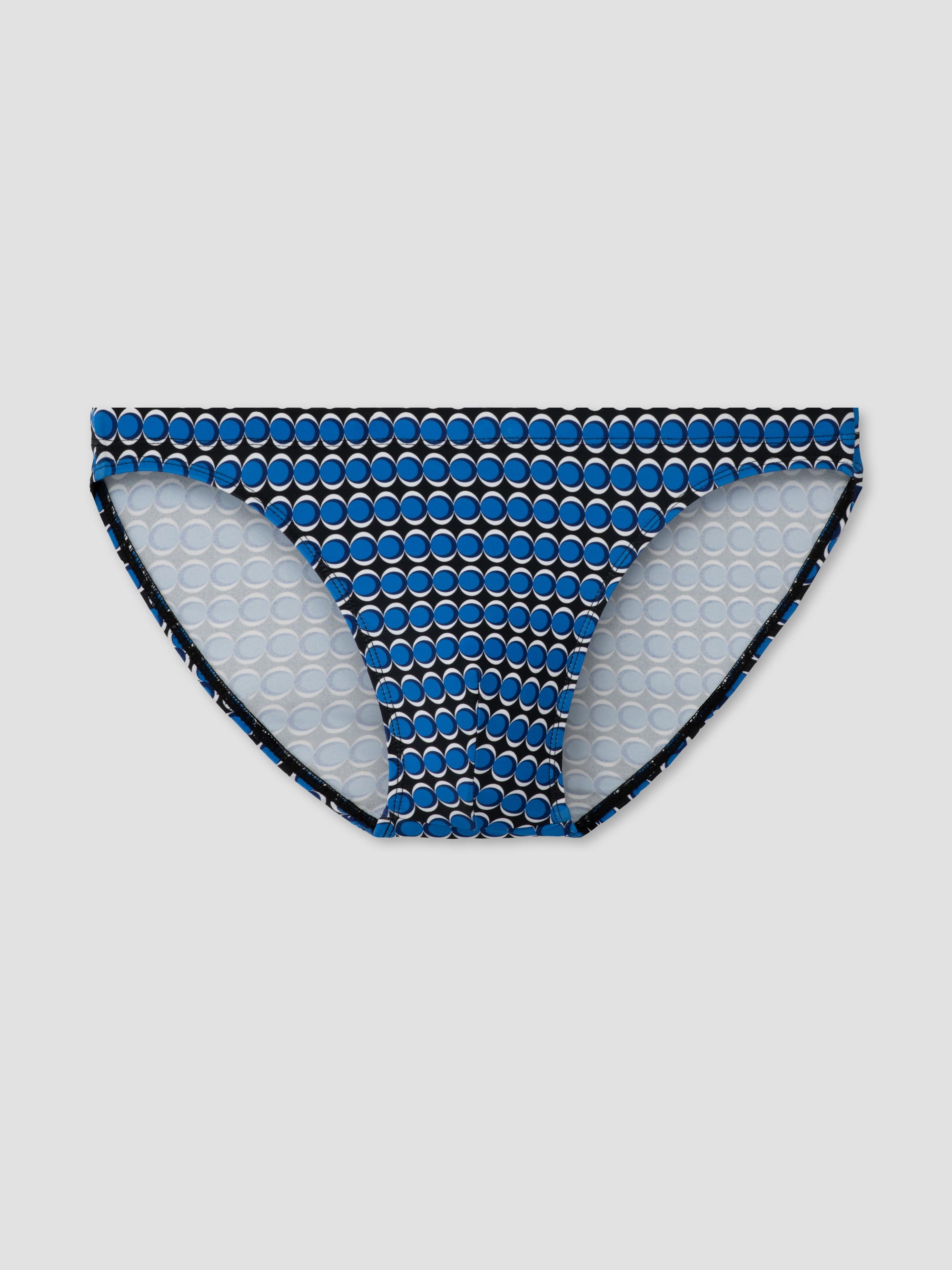 Blue Geo Dot | Micro Swim Brief