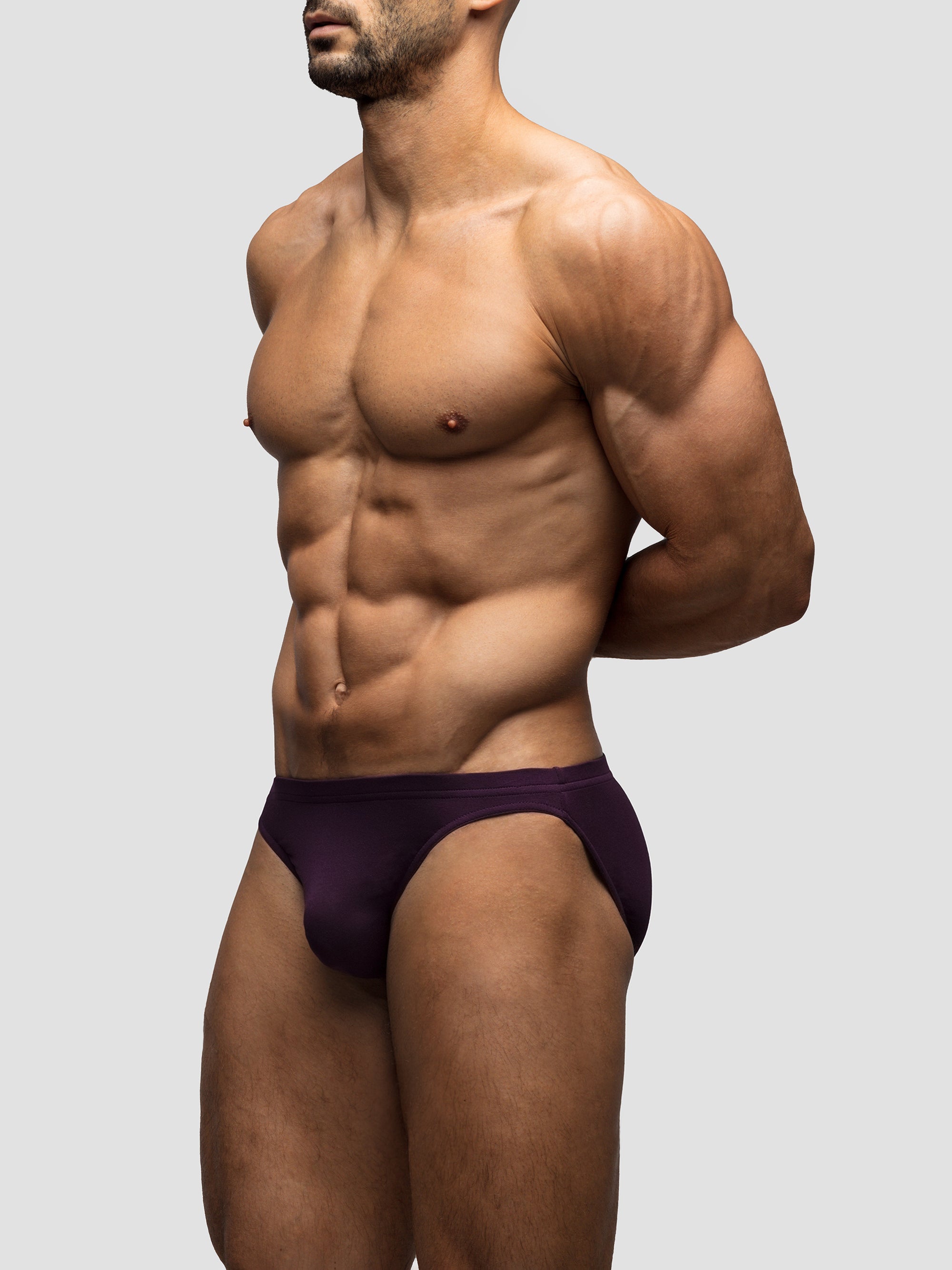 Deep Purple Bikini Brief | Single-Lined