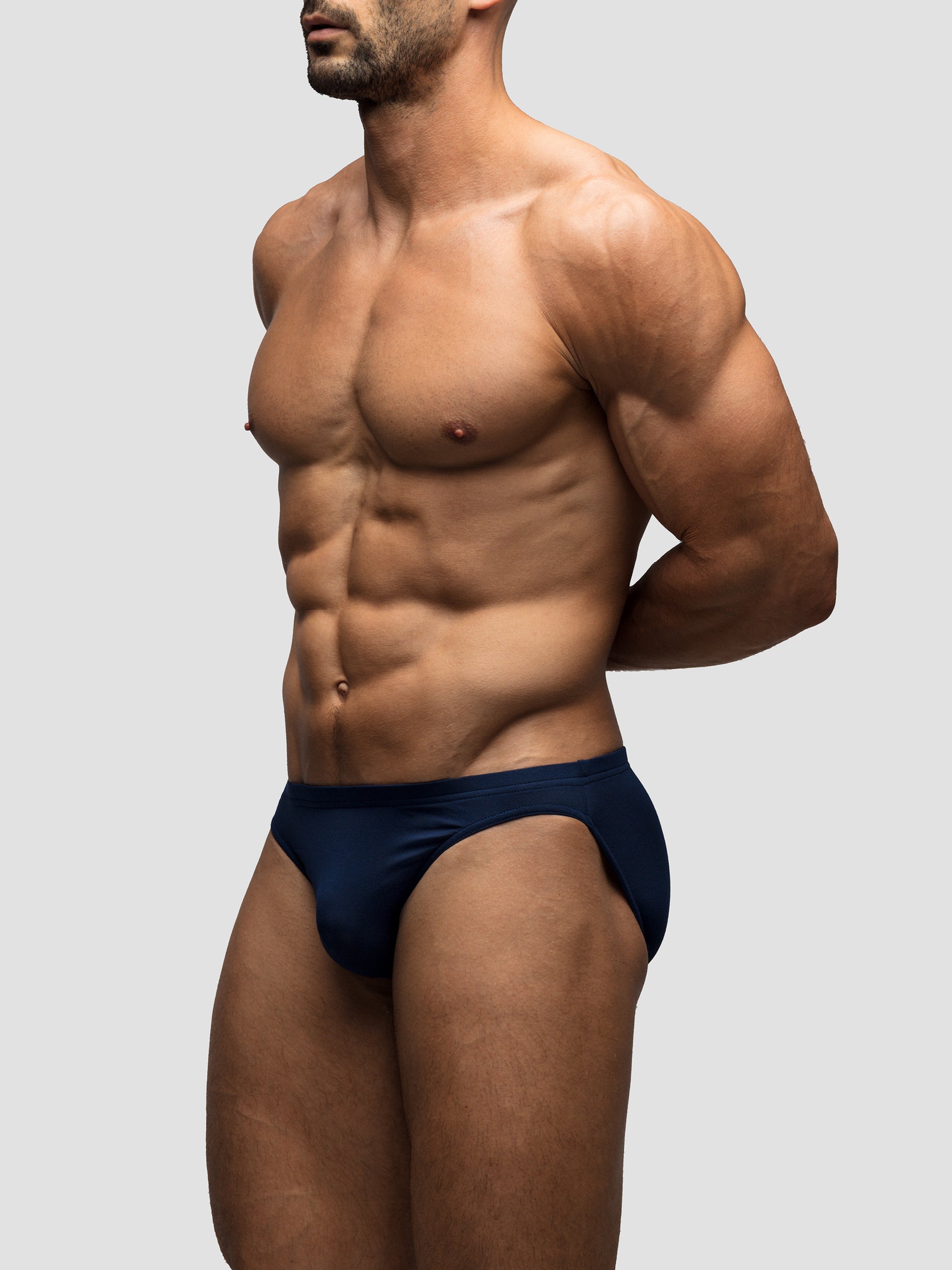 New Navy Bikini Brief | Single-Lined