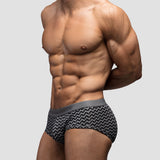 Classic Chevron Mid-Rise Brief | Grey
