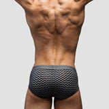 Classic Chevron Mid-Rise Brief | Grey